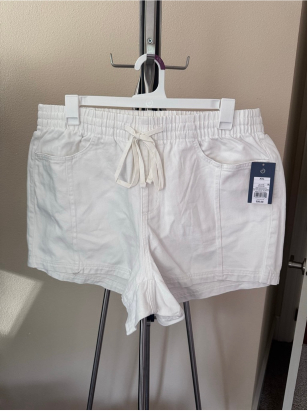 Universal Thread White Women's Drawstring Jean Shorts